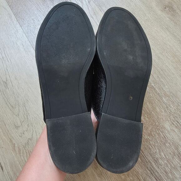 Betsey Johnson Rainbow Oil Slick Black Marker Slip On Mule sz 6.5 Retro Casual - Picture 5 of 8